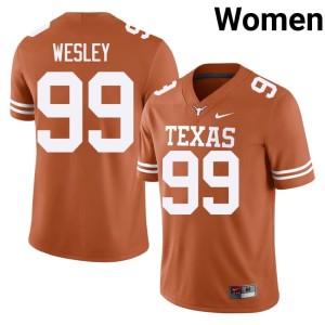 Richard Wesley Official College Football #99 Women Horns Orange Jerseys 344465-194