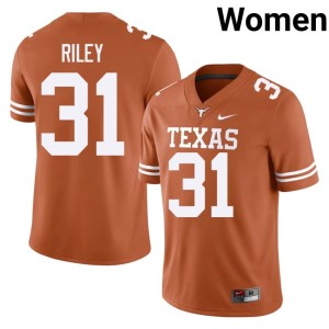 Yaheim Riley Orange #31 Embroidery College Football Women UT Jersey 663586-905