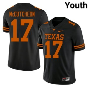 Daylan McCutcheon College Football UT Austin Limited Youth #17 Black Jerseys 821514-240
