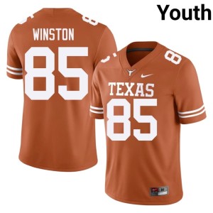 Emaree Winston Youth College Football Embroidery #85 Orange Lone Star State Reps Jersey 781237-665