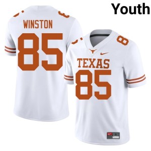 Emaree Winston #85 College Football High School White Texas Longhorns Youth Jersey 382375-821