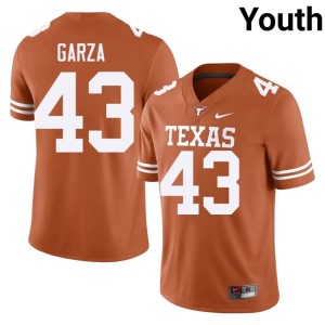 Eric Garza College Football #43 University of Texas Youth Orange Alumni Jerseys 442859-199