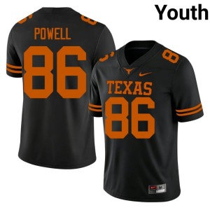 Hudson Powell Limited #86 Youth Black College Football Texas Jerseys 513771-150