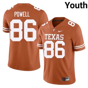 Hudson Powell College Football #86 Orange Official UT Youth Jerseys 549730-989