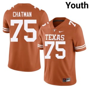 Jaydon Chatman College Football Orange 2026 #75 UT Longhorns Youth Jersey 860335-929