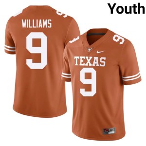 Jonah Williams #9 College Football Youth Horns Official Orange Jersey 945977-753