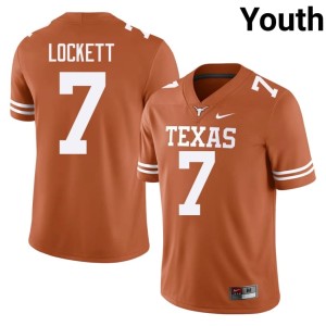 Kaliq Lockett #7 College Football UT High School Orange Youth Jerseys 954634-328