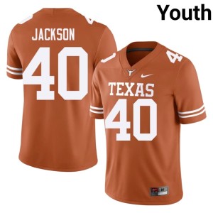 Lance Jackson #40 Youth Burnt Orange Orange 2026 College Football Jersey 880262-282