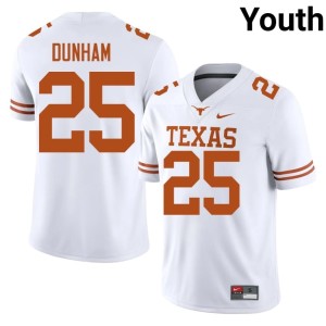 Luke Dunham White UT Game College Football #25 Youth Jersey 961972-904