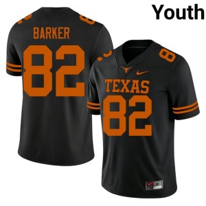 Ridge Barker Black University of Texas #82 Official College Football Youth Jerseys 855370-218