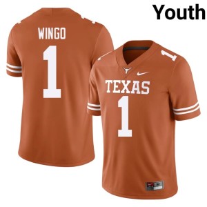 Ryan Wingo Youth Texas Longhorns #1 College Football 2026 Orange Jerseys 394922-485