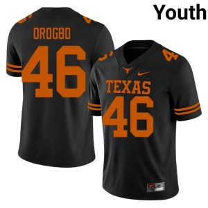 Smith Orogbo College Football The Horns NCAA Youth #46 Black Jersey 421873-823