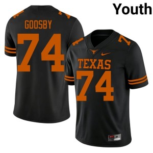 Trevor Goosby Black Game #74 Youth Texas Athletics College Football Jersey 284560-533