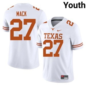 Wardell Mack #27 Texas Youth College Football White 2026 Jerseys 754125-199