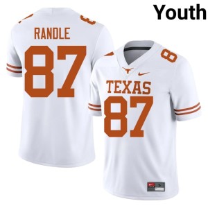 Will Randle College Football White Alumni Longhorns #87 Youth Jerseys 945175-252