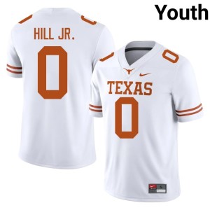 Anthony Hill Jr. College Football #0 Youth White Longhorns 2026-27 Jerseys 724558-810
