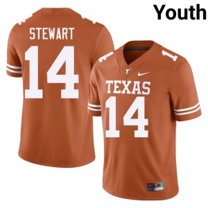 Chris Stewart University of Texas Official College Football Youth #14 Orange Jersey 234171-798