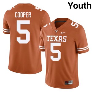 Derrek Cooper Youth Limited College Football #5 Orange University of Texas Jerseys 992135-802