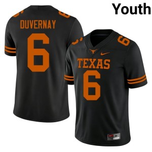 Devin Duvernay #6 Texas Longhorns High School Youth College Football Black Jerseys 278417-273