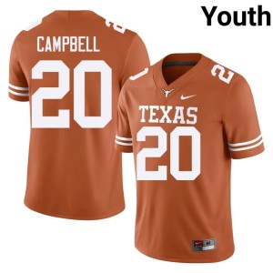 Earl Campbell Orange Youth College Football Lone Star State Reps #20 NCAA Jersey 306556-448