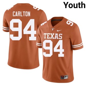 Jamarion Carlton University of Texas Longhorns Official #94 College Football Youth Orange Jersey 168730-695