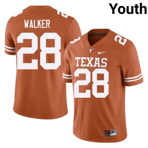 Jett Walker College Football Orange Youth Longhorns Replica #28 Jersey 963646-253