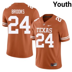 Jonathon Brooks Orange Stitched College Football Youth #24 UT Jersey 306965-446