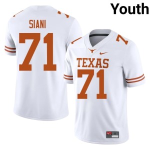 Melvin Siani Official #71 College Football White Youth UT Jerseys 707078-686