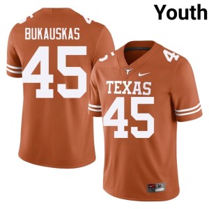 Mikey Bukauskas College Football Orange #45 Replica Youth UT Jerseys 531517-502