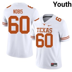Tommy Nobis Youth #60 2026-27 College Football Texas Athletics White Jersey 912072-527