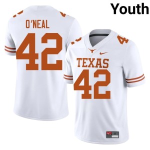 Trott O'Neal #42 Youth Burnt Orange White Stitched College Football Jerseys 554045-103