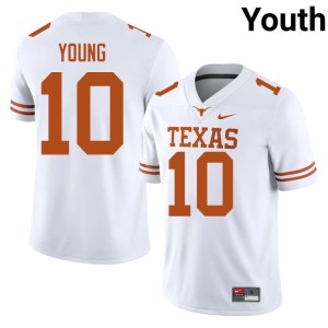 Vince Young Longhorns #10 College Football 2026-27 White Youth Jersey 651521-325